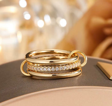 Single Diamond Loop Ring