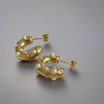 Pearl Hoops