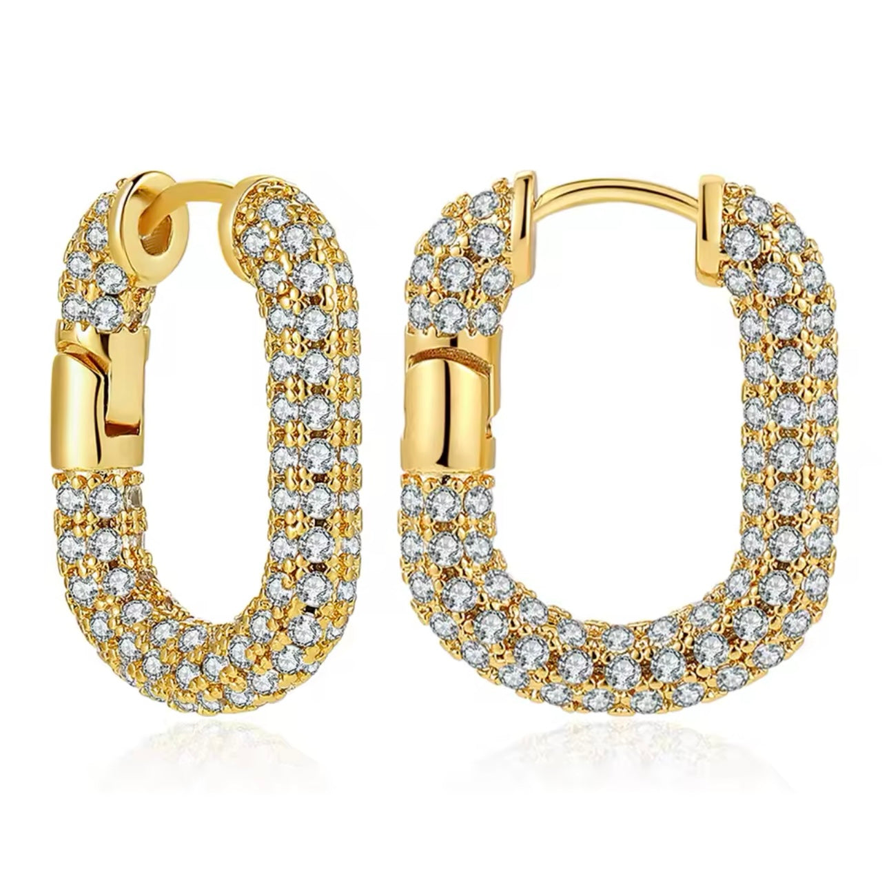 Diamond Geometric Hoop