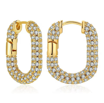 Diamond Geometric Hoop