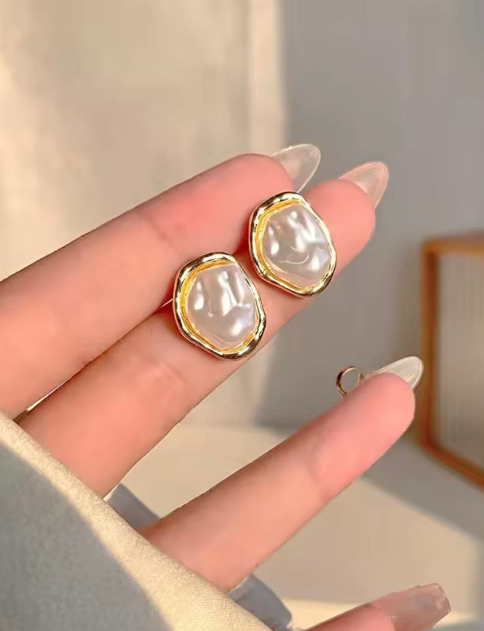 Irregular Pearl Studs
