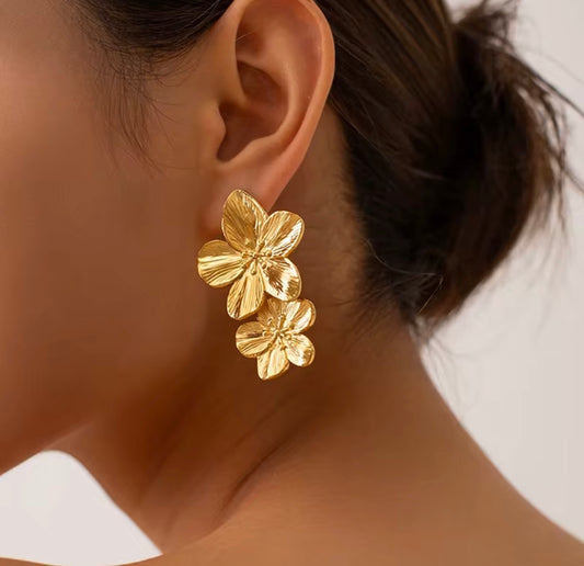 Double Flower Earrings